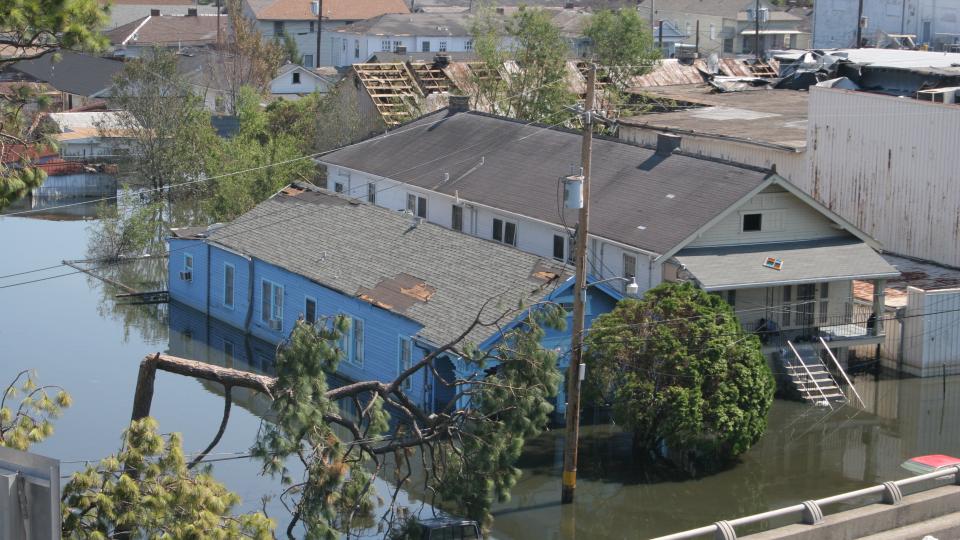 Flooding in New Orleans after Hurricane Katrina